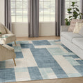 Astra Machine Washable ASW09 Blue Ivory