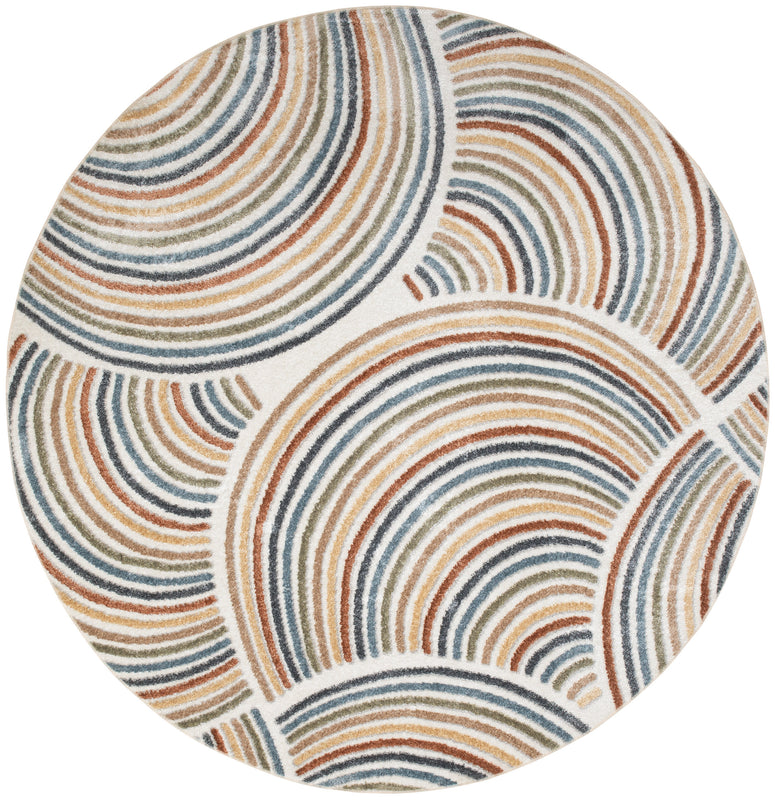 Astra Machine Washable ASW08 Ivory Multicolor