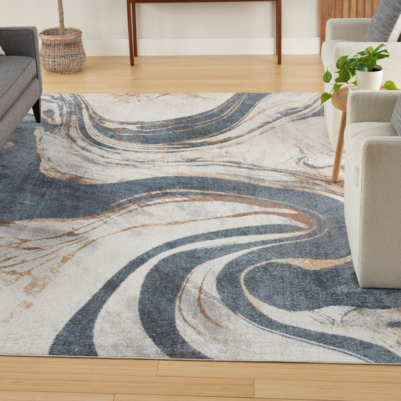 Astra Machine Washable ASW15 Ivory Blue