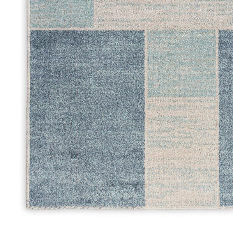 Astra Machine Washable ASW09 Blue Ivory