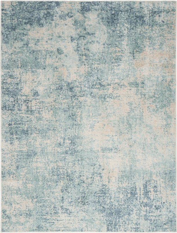 Astra Machine Washable ASW07 Blue Ivory