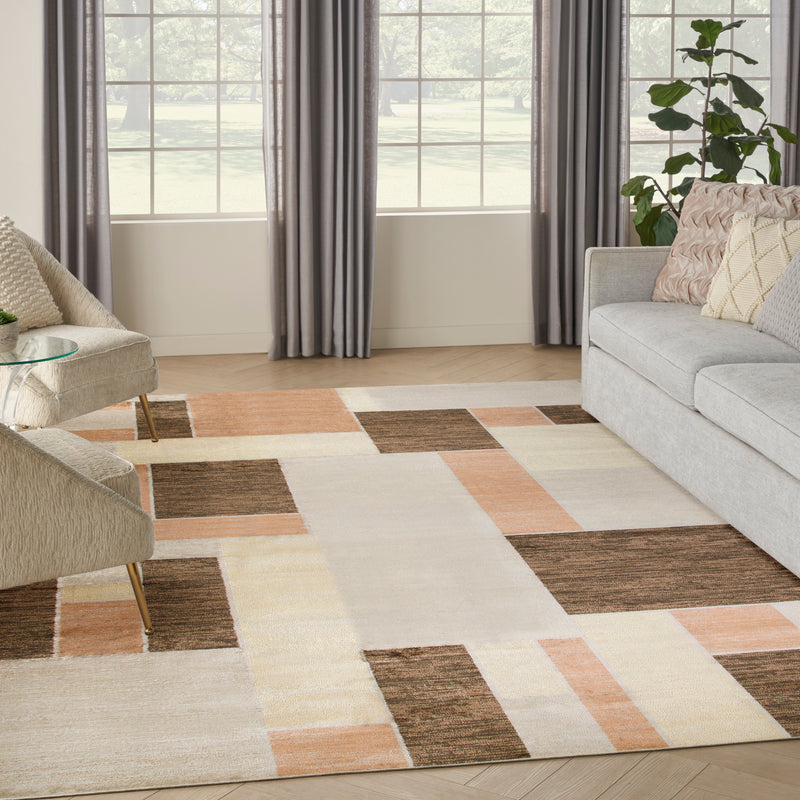 Astra Machine Washable ASW09 Beige Multicolor