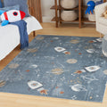 Astra Machine Washable ASW18 Blue Multicolor