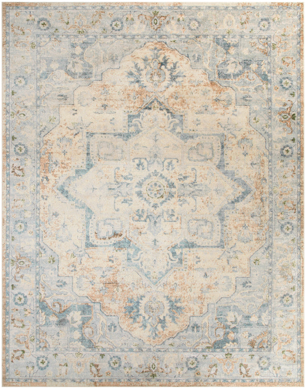 Astra Machine Washable ASW12 Beige Blue